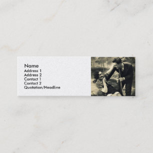 Cartão De Contato Placa de Chamada Swing Vintage