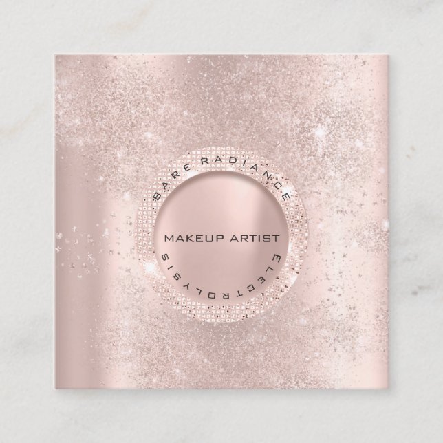 Cartão De Contato Placa de Compromisso Eletrolise Rosa Lux (Frente)