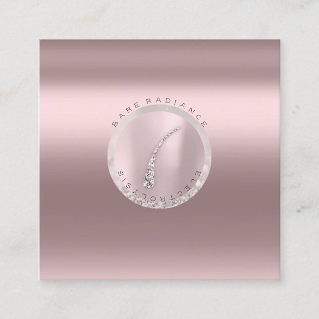 Cartão De Contato Placa de Compromisso Eletrolise Rosa Lux (Frente)