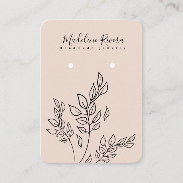 Cartão De Contato Placa de exibição com manga desenhada à mão (Frente)