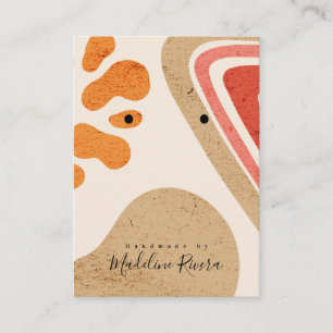 Cartão De Contato Placa de exibição de abstrato Texturas Artisan Ear