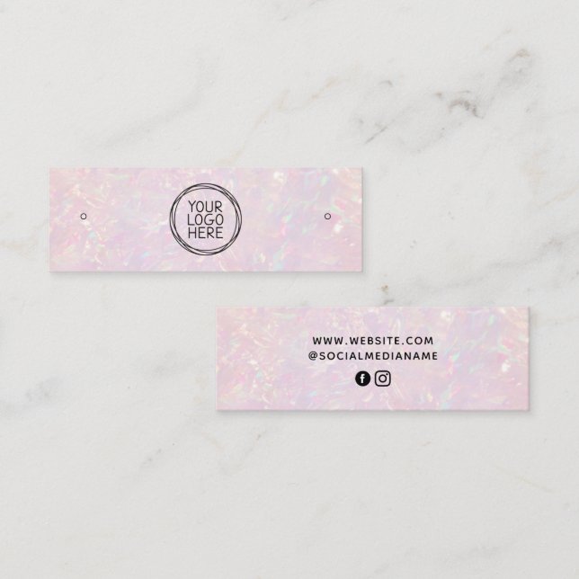 Cartão De Contato Placa de exibição de entrelinhas estendidas de míd (Frente/Verso)