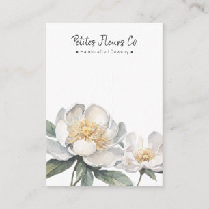 Cartão De Contato Placa de Exibição Floral de Hairclip de Peões Bran