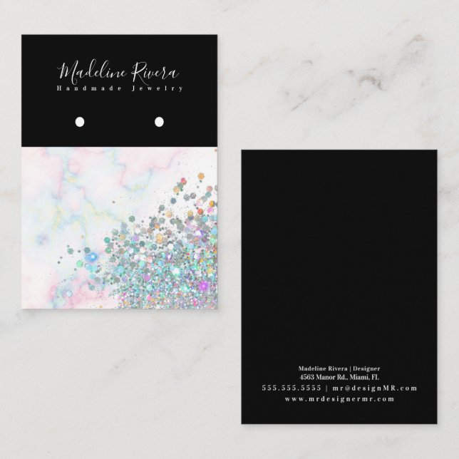 Cartão De Contato Placa de exibição holográfica de ressonância a pre (Frente/Verso)