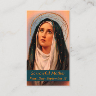 Cartão De Contato Placa de Oração Mãe Tripulante