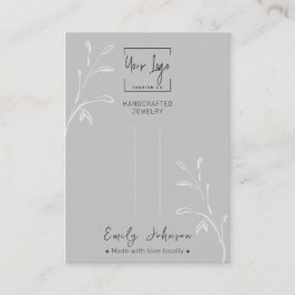 Cartão De Contato Placa de vídeo de clipe de cabelo de joalharia QR 