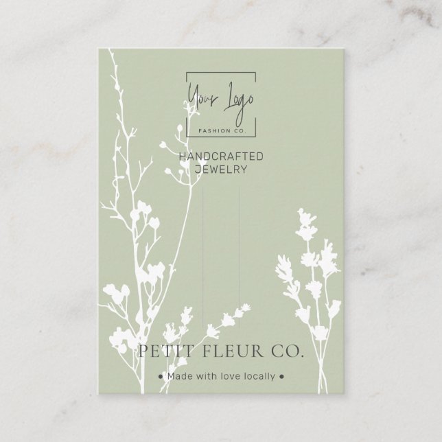 Cartão De Contato Placa de vídeo de clipe de cabelo joalharia de flo (Frente)