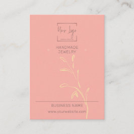 Cartão De Contato Placa de vídeo de joalharia QR Social de folha cor