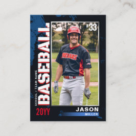 Cartão De Contato Placa PRO Baseball com Placa de Negociação de Joga