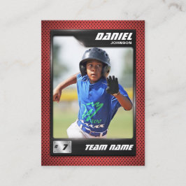 Cartão De Contato Placa PRO Baseball com Placa de Negociação de Joga