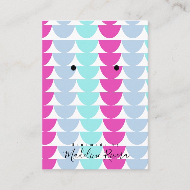 Cartão De Contato Placas de exibição para artesanato de Mermaid (Frente)