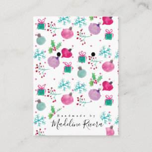 Cartão De Contato Placas de exibição para o Artisan Earran do Natal