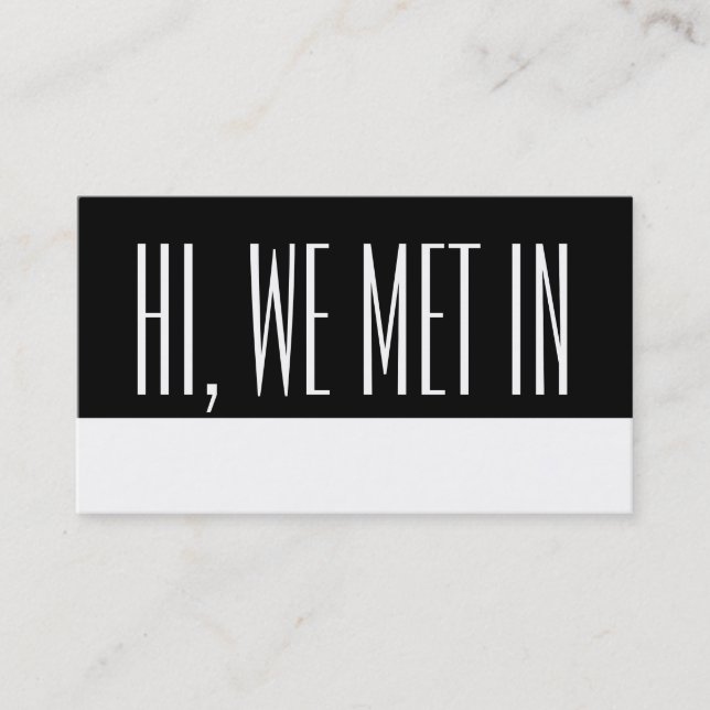 Cartão De Contato Placas de Viagem brancas pretas (Frente)