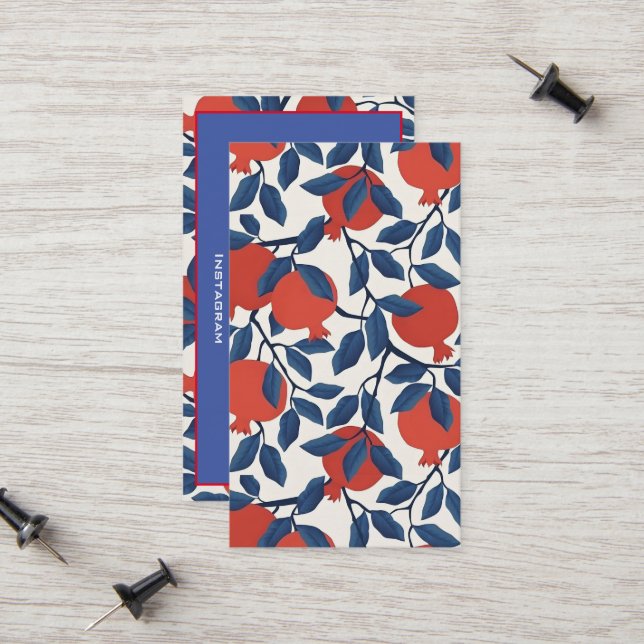 Cartão De Contato Pomegranato (Frente/Verso In Situ)