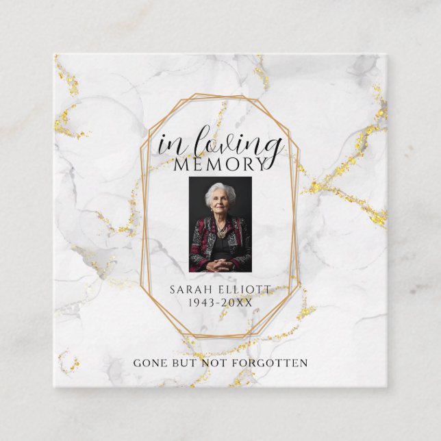 Cartão De Contato Prayer in memory of loved one Card (Frente)