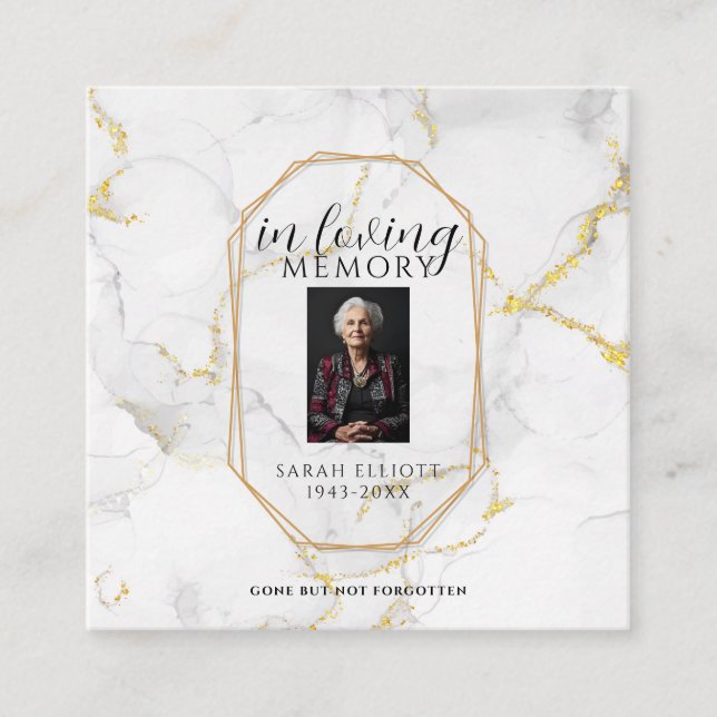 Cartão De Contato Prayer in memory of loved one Card (Frente)