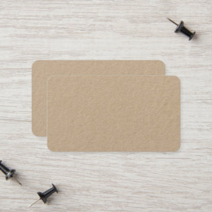 Cartão De Contato Premium Kraft Arredondado