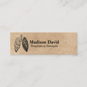 Cartão De Contato Pulmonólogo Respiratório Pulmonólogo Mínimo Pulmõe