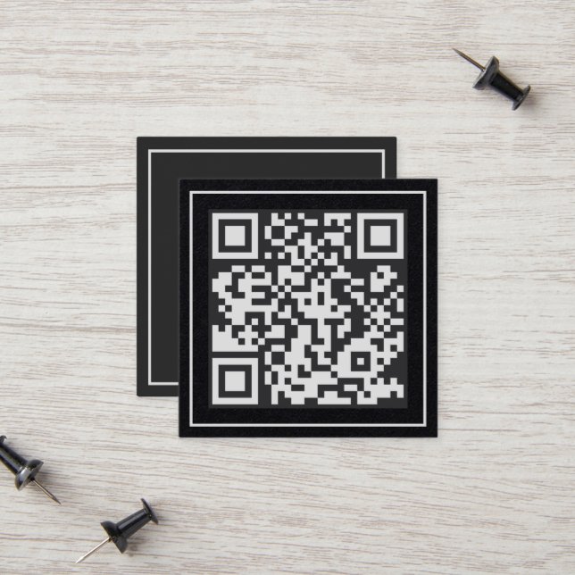 Cartão De Contato QR Premium digitalizável (Frente/Verso In Situ)