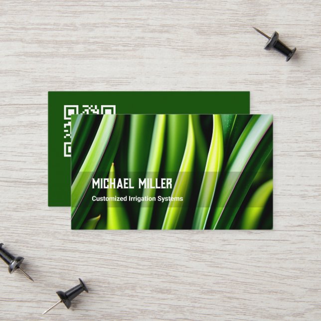 Cartão De Contato Remoção de Letra QR Personalizada (Frente/Verso In Situ)