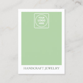 Cartão De Contato Sage Green Jewelry display holder