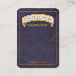 Cartão De Contato Sahara Nights Blue Dots Jewelry Display