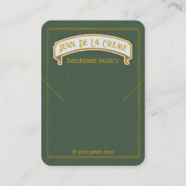 Cartão De Contato Sahara Nights Green Jewelry Display