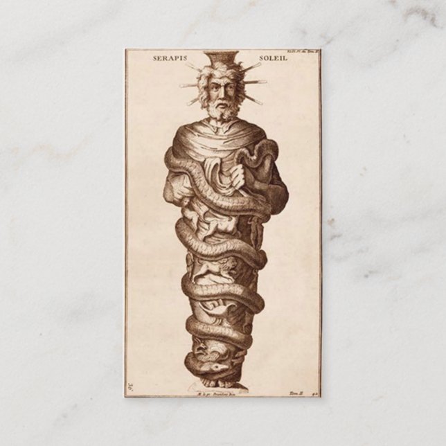 Cartão De Contato Serapis Bey Chohan do Quarto Ray (Frente)