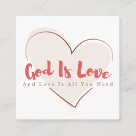 Cartão De Contato Share Gods Love Gospel Tract Calling Card