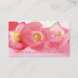 Cartão De Contato Shirley faz cocô em mamãe próxima