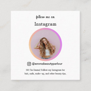 Cartão De Contato siga-me a tendência de negócios/pessoal do Insta