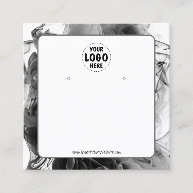 Cartão De Contato Sua placa de exibição de som gótico suave (Frente)