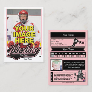 Cartão De Contato Swash Hockey Trading Card - Estatísticas Personali