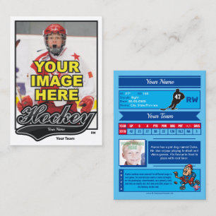 Cartão De Contato Swash Hockey Trading Card - Estatísticas Personali