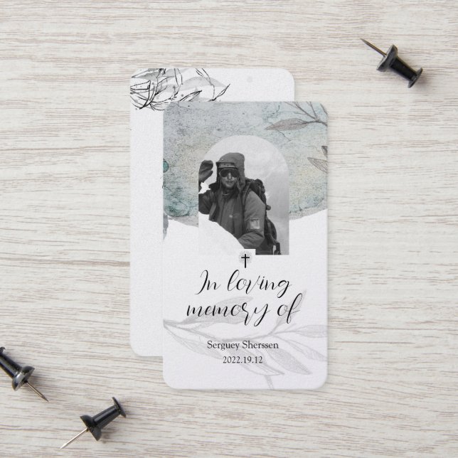 Cartão De Contato Sympathy Card (Frente/Verso In Situ)