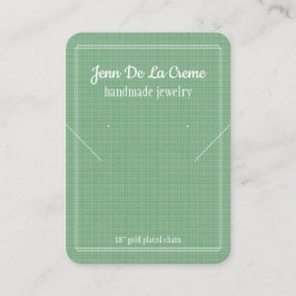 Cartão De Contato Tela de Jogo Verde Impressão Branco