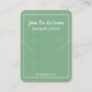 Cartão De Contato Tela de Jogo Verde Impressão Branco