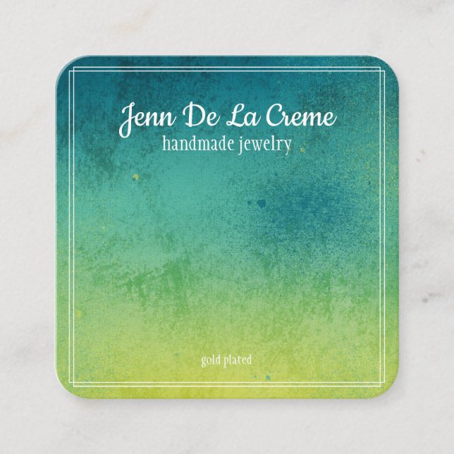 Cartão De Contato Tela de tonalidade de tonel branco Impressão (Frente)