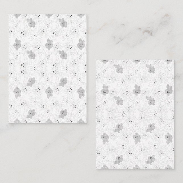 Cartão De Contato Transparent Grid Overlay – Editable PNG Texture (Frente/Verso)