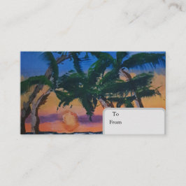 Cartão De Contato Tropical card