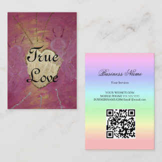 Cartão De Contato True Love Angel QR-Code