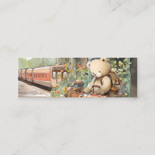 Cartão De Contato Urso de Viagem - 25 Mini Favoritos (para revenda?)