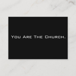 Cartão De Contato Você É A Igreja