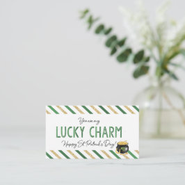 Cartão De Contato Você é meu Charme Sortudo