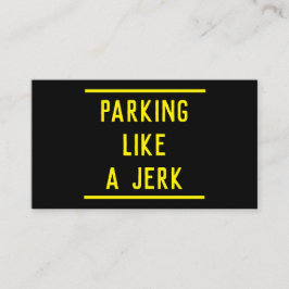 Cartão De Contato Witty Bad Parking