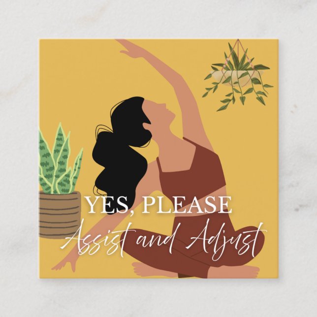 Cartão De Contato Yoga Assist Cards (Frente)
