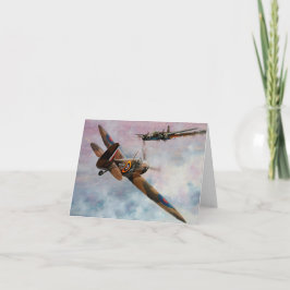 Cartão de convite à aviação RAF Spitfire da WWII