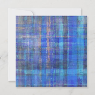 Cartão de Convite Azul Abstrato Art