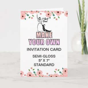 Cartão de Convite Bachelorette Glossy para Fotogra