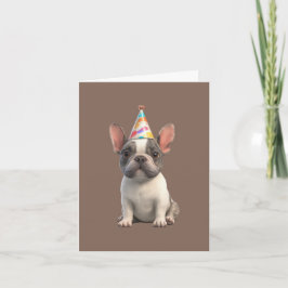 Cartão de Convite Bulldog Francês